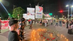 Satu Lilin dan Tabur Bunga, HMI Cabang Berau Gelar Aksi Mengenang Affan Kurniawan